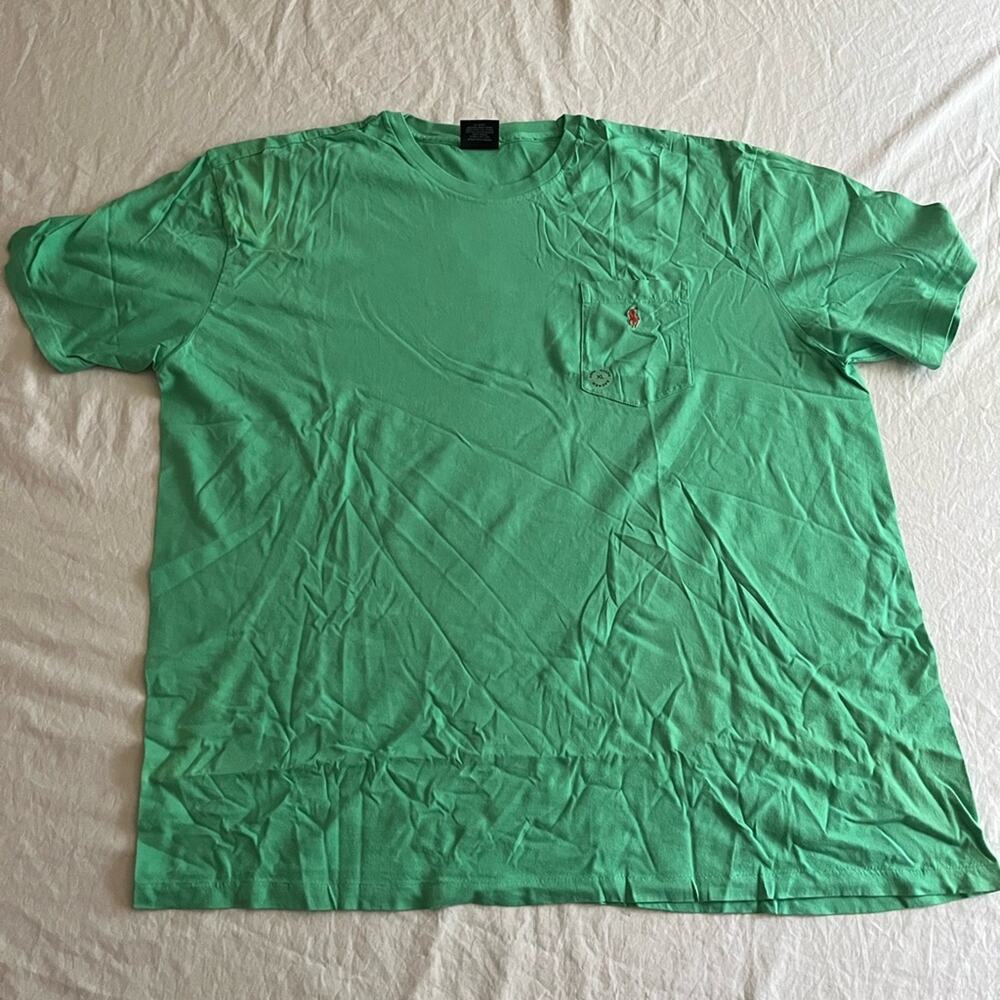 Vintage Polo Ralph Lauren Shirt Green Short Sleeve Mens XL VIntage